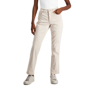 Charter Club Petite Lexington Straight-Leg Tan /Beige Classic Jeans NWT